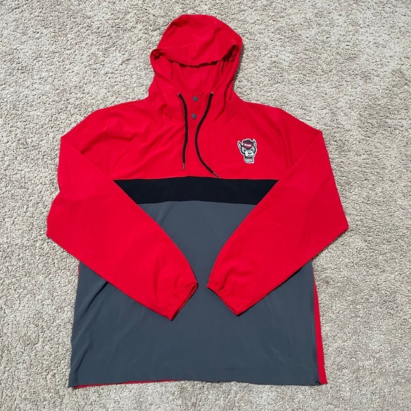 Colosseum Other - North Carolina State University‎ Wolfpack Jacket Mens Large Red Grey Anorak NCAA